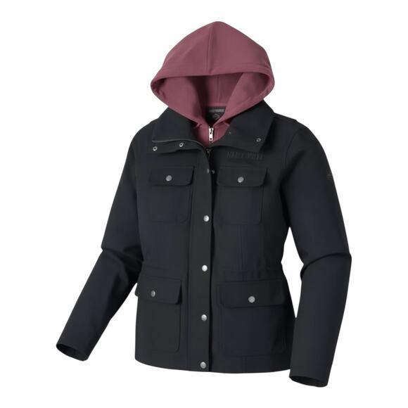 Harley-Davidson Jacket Set California 3in1 Zip Hoodie & Coat Women's L Black New - Picture 2 of 16